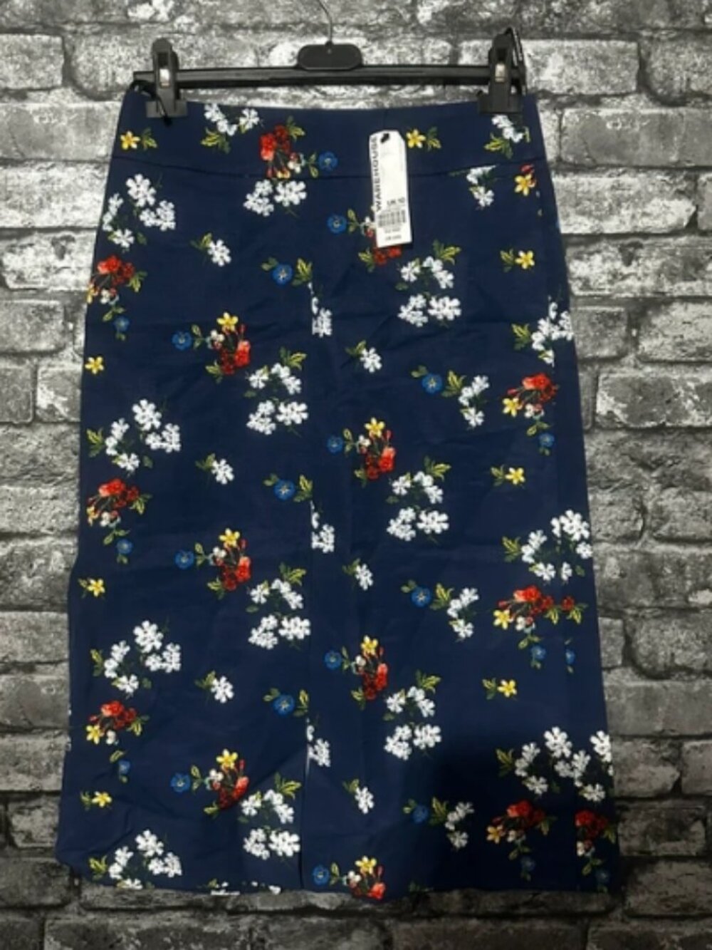 Tibetan blue floral skirt